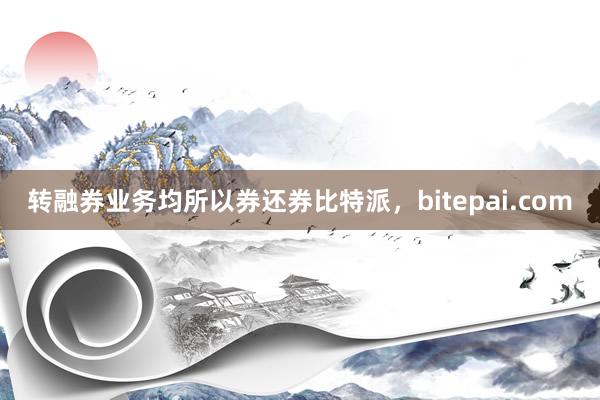 转融券业务均所以券还券比特派，bitepai.com