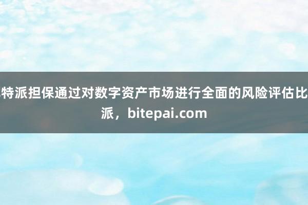 比特派担保通过对数字资产市场进行全面的风险评估比特派，bitepai.com