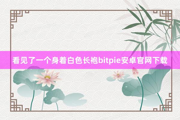 看见了一个身着白色长袍bitpie安卓官网下载