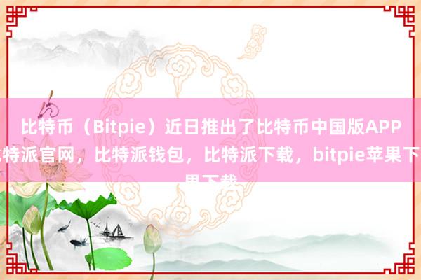 比特币（Bitpie）近日推出了比特币中国版APP比特派官网，比特派钱包，比特派下载，bitpie苹果下载