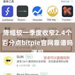 降幅较一季度收窄2.4个百分点bitpie官网靠谱吗