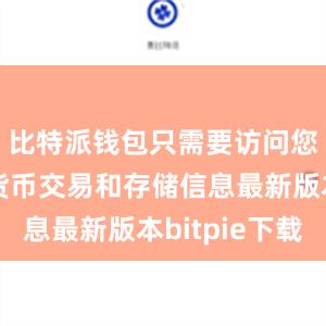 比特派钱包只需要访问您的数字货币交易和存储信息最新版本bitpie下载