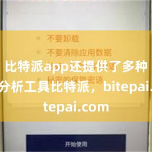 比特派app还提供了多种技术分析工具比特派，bitepai.com