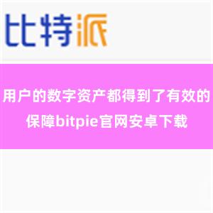 用户的数字资产都得到了有效的保障bitpie官网安卓下载