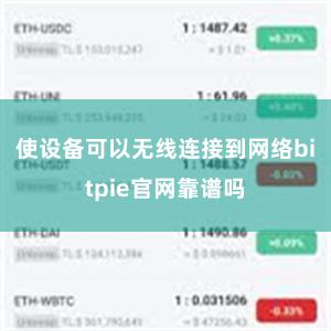 使设备可以无线连接到网络bitpie官网靠谱吗